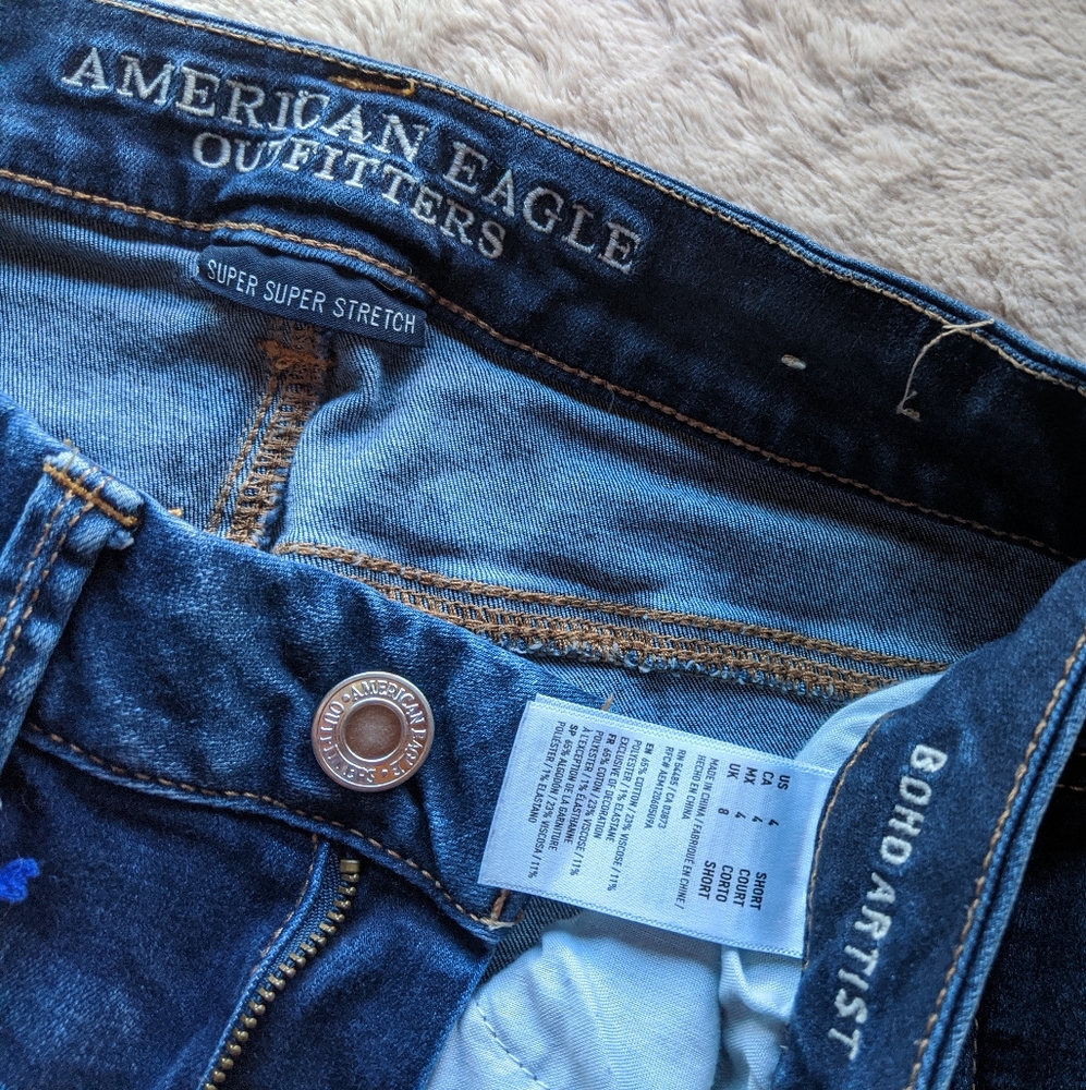 Short Boho Artist American Eagle jeans